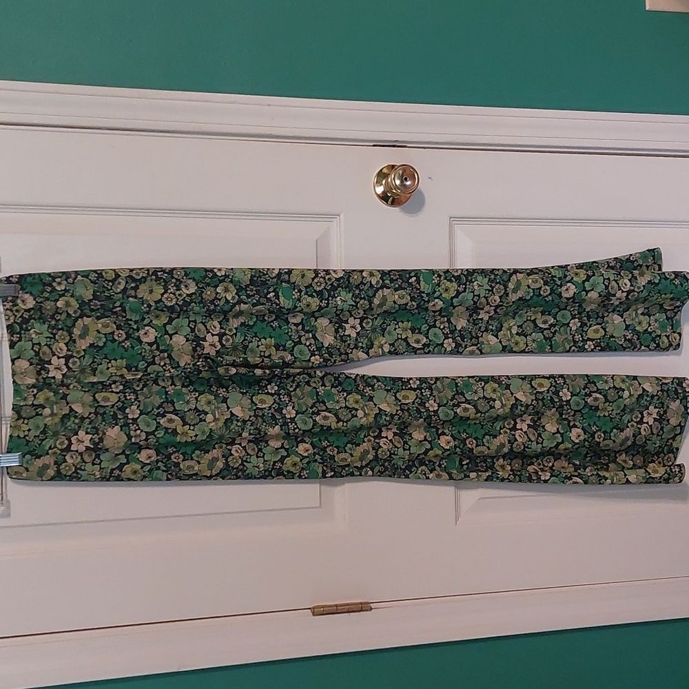Zara Floral Flare-Leg Pants - Picture 6 of 7